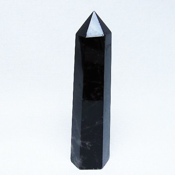 モリオン 純天然 黒水晶 六角柱 [t401-5004]