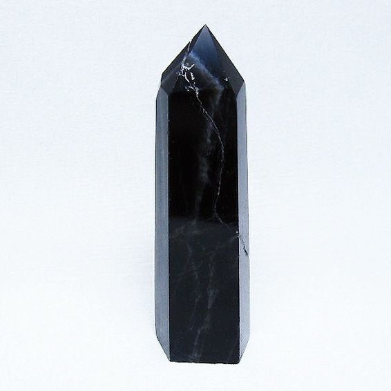 モリオン 純天然 黒水晶 六角柱 [t401-5007]