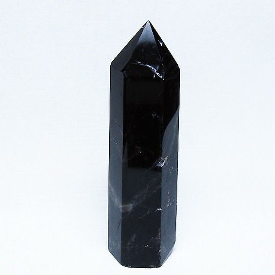 モリオン 純天然 黒水晶 六角柱 [t401-5011]