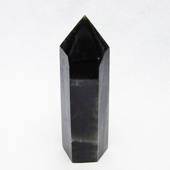 モリオン 純天然 黒水晶 六角柱 [t401-5123]