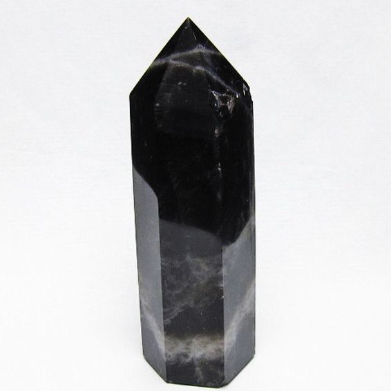 モリオン 純天然 黒水晶 六角柱 [t401-5140]