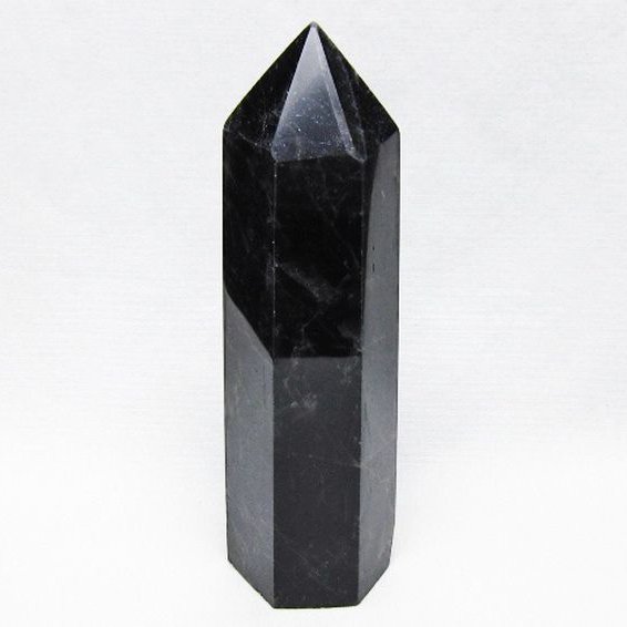モリオン 純天然 黒水晶 六角柱 [t401-5141]
