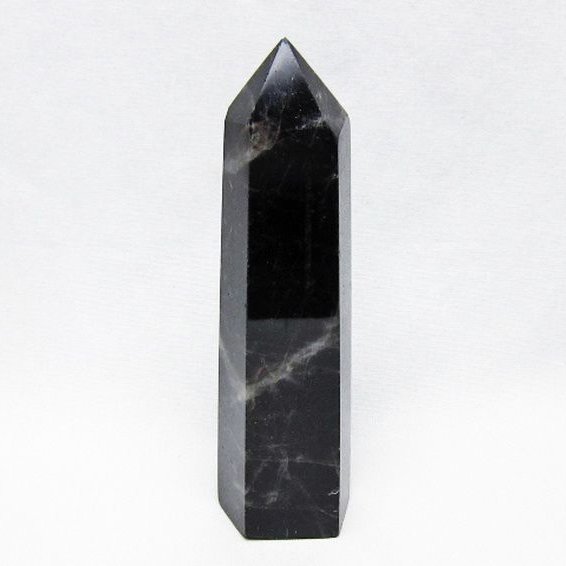 モリオン 純天然 黒水晶 六角柱 [t401-5143]