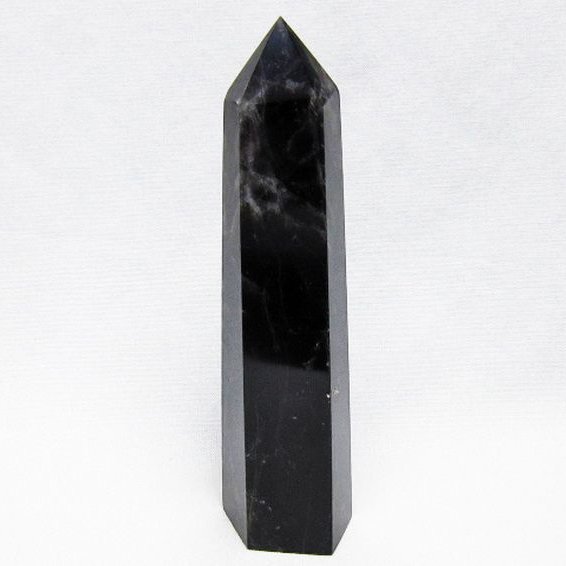 モリオン 純天然 黒水晶 六角柱 [t401-5146]
