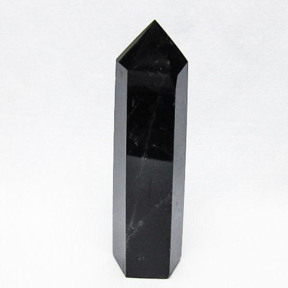 モリオン 純天然 黒水晶 六角柱 [t401-5149]