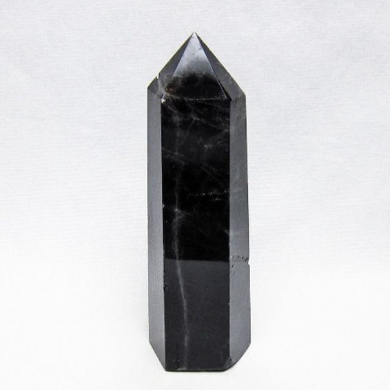 モリオン 純天然 黒水晶 六角柱 [t401-5150]