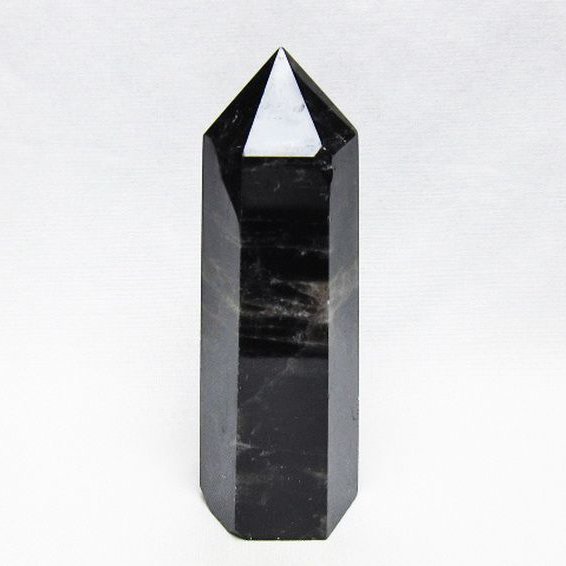 モリオン 純天然 黒水晶 六角柱 [t401-5152]