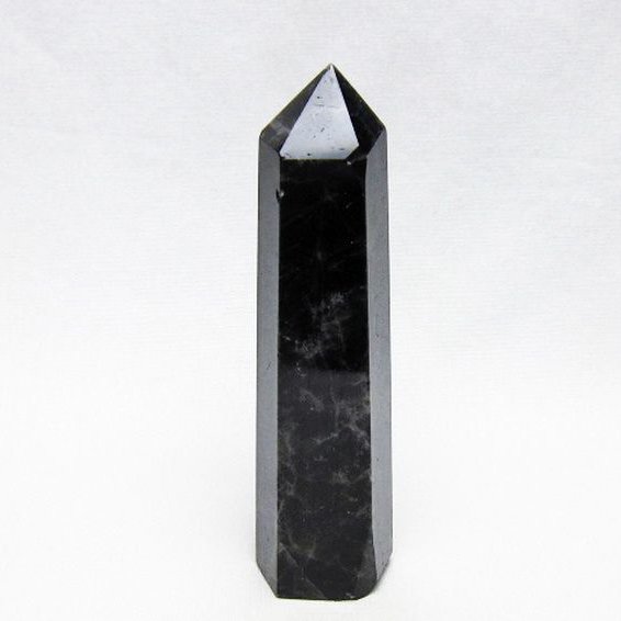 モリオン 純天然 黒水晶 六角柱 [t401-5155]