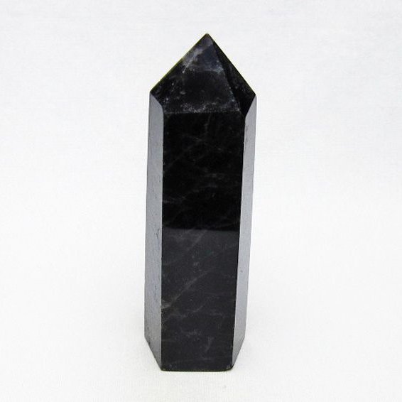 モリオン 純天然 黒水晶 六角柱 [t401-5159]