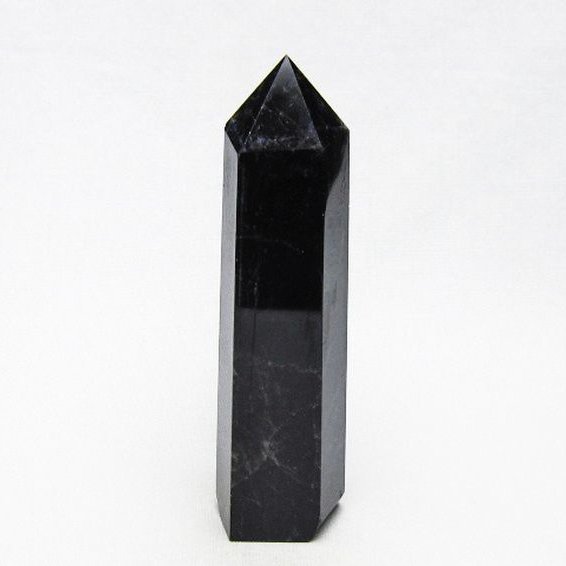 モリオン 純天然 黒水晶 六角柱 [t401-5170]
