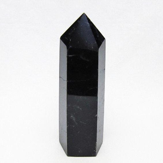モリオン 純天然 黒水晶 六角柱 [t401-5180]