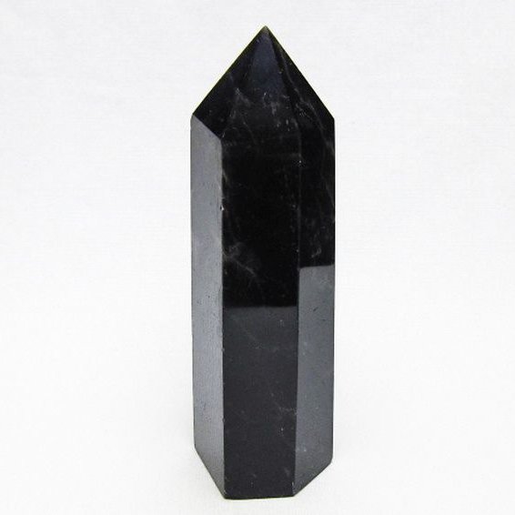 モリオン 純天然 黒水晶 六角柱 [t401-5185]