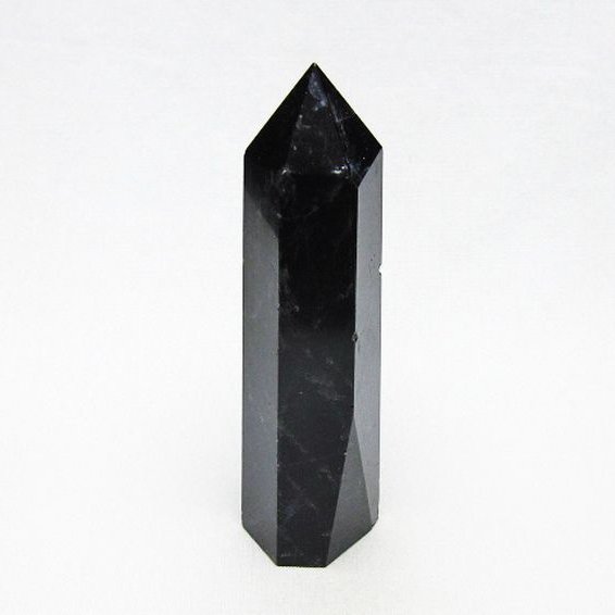 モリオン 純天然 黒水晶 六角柱 [t401-5189]