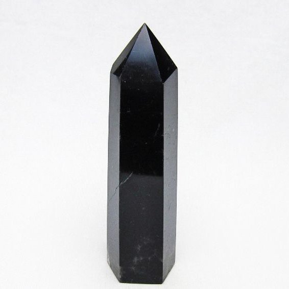 モリオン 純天然 黒水晶 六角柱 [t401-5190]