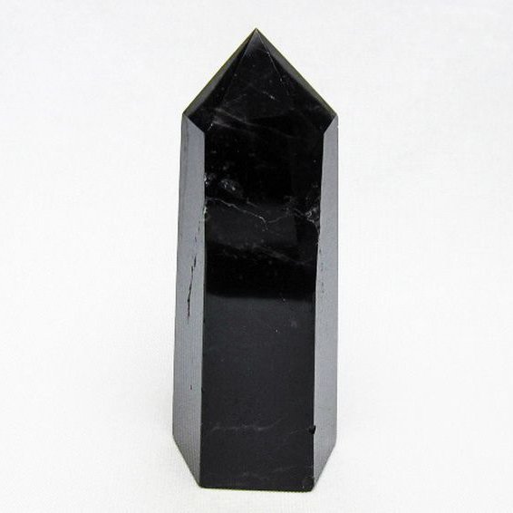 モリオン 純天然 黒水晶 六角柱 [t401-5197]