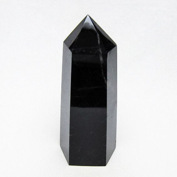 モリオン 純天然 黒水晶 六角柱 [t401-5199]