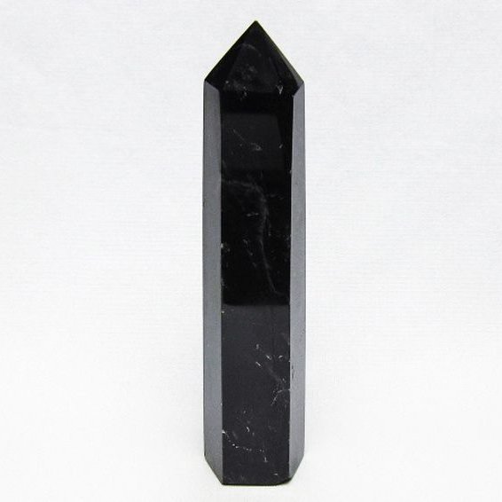 モリオン 純天然 黒水晶 六角柱 [t401-5210]