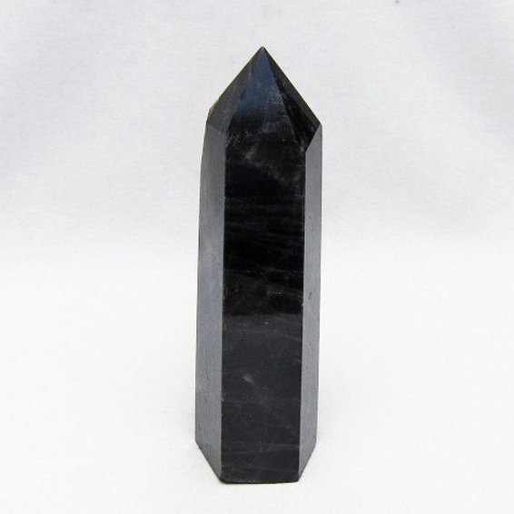 モリオン 純天然 黒水晶 六角柱 [t401-5259]