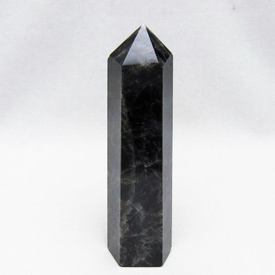 モリオン 純天然 黒水晶 六角柱 [t401-5286]