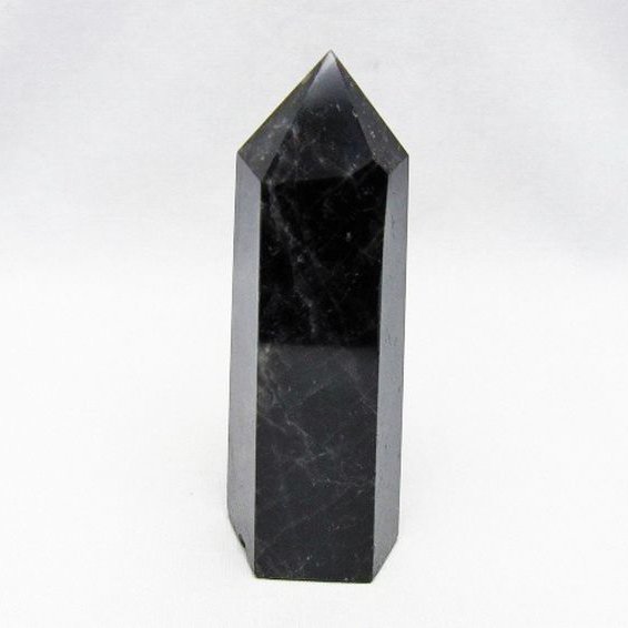 モリオン 純天然 黒水晶 六角柱 [t401-5299]