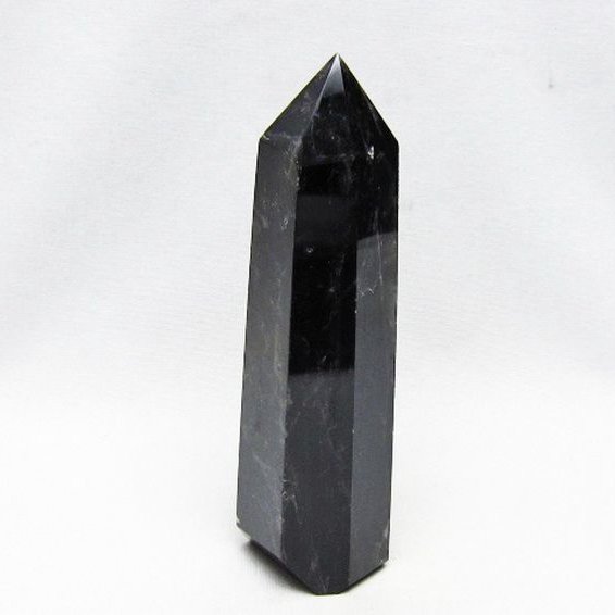 モリオン 純天然 黒水晶 六角柱 [t401-5310]