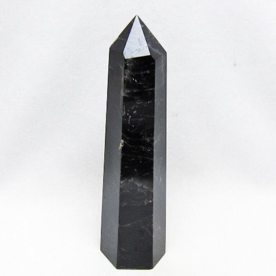 モリオン 純天然 黒水晶 六角柱 [t401-5320]