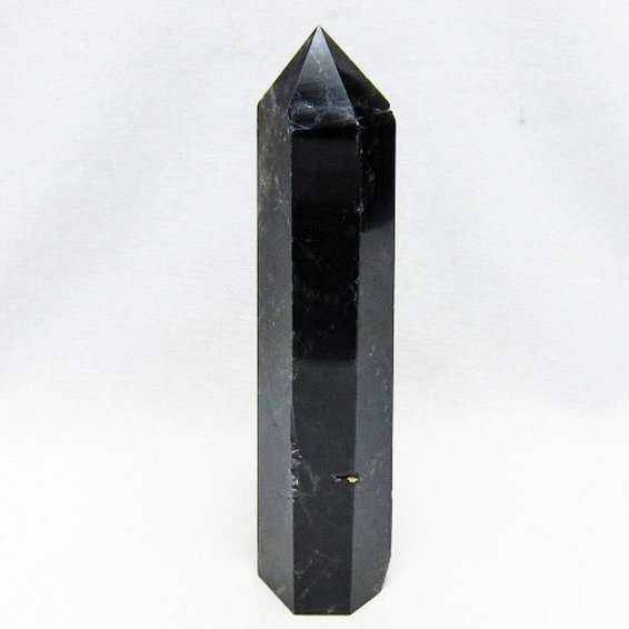 モリオン 純天然 黒水晶 六角柱 [t401-5321]