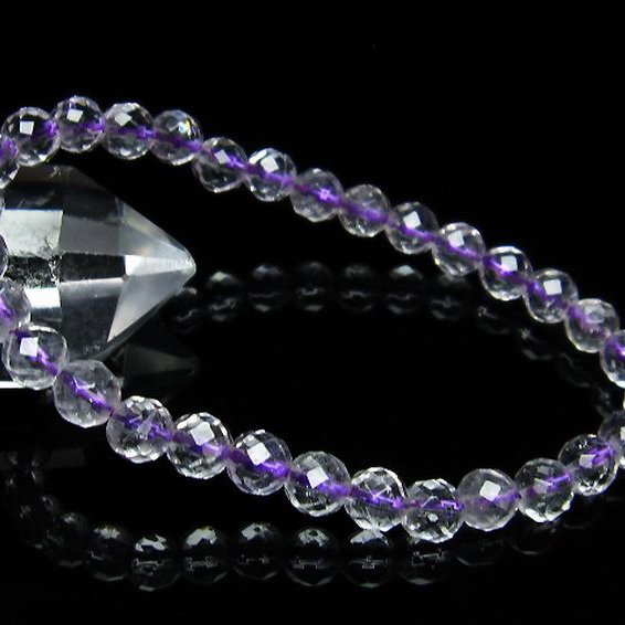 アメジスト ブレスレット 6mm [T404-1324]