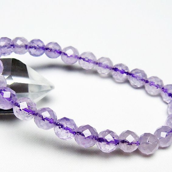 アメジスト ブレスレット 8mm [T404-1587]