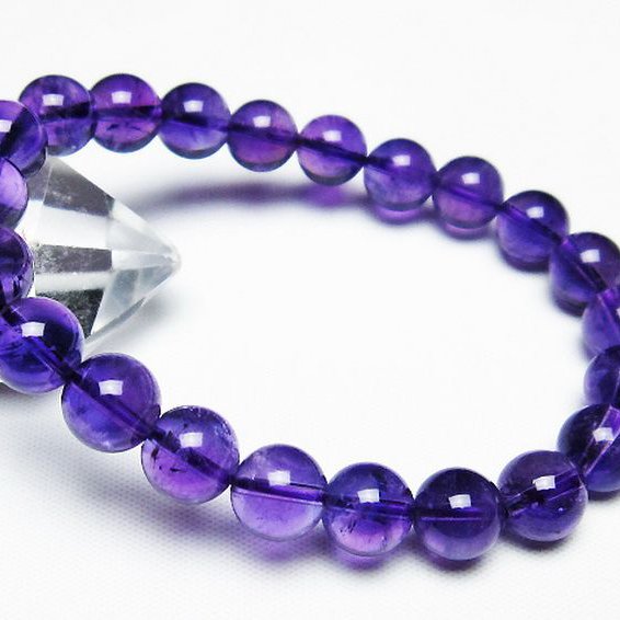 アメジスト ブレスレット 9mm [T406-3473]