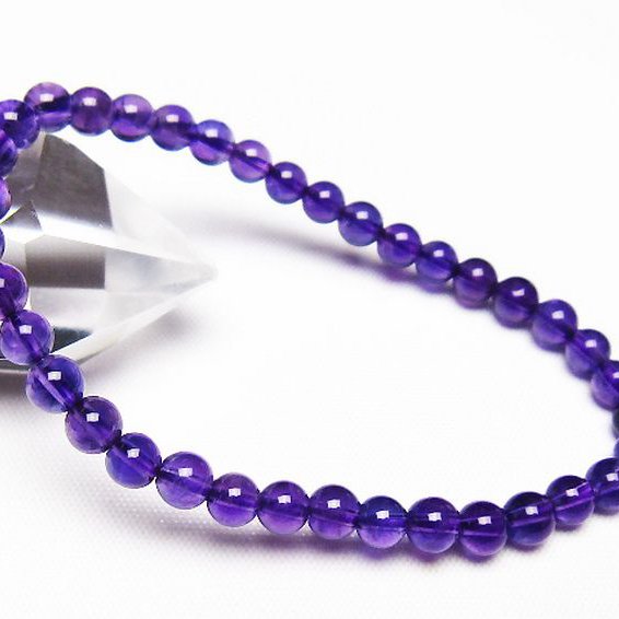アメジスト ブレスレット 5mm [t406-3575]