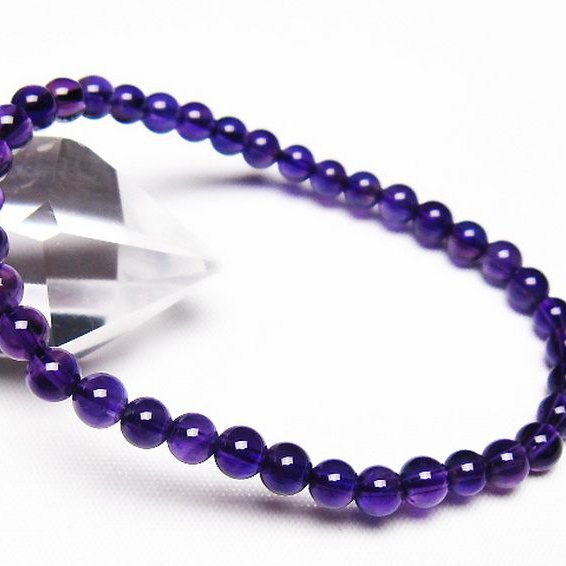 アメジスト ブレスレット 5mm [t406-3636]
