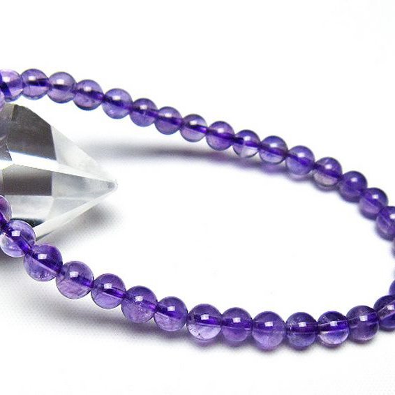 アメジスト ブレスレット 5mm [t406-3826]