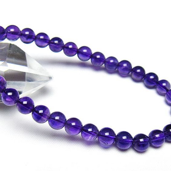 アメジスト ブレスレット 6mm [t406-3974]