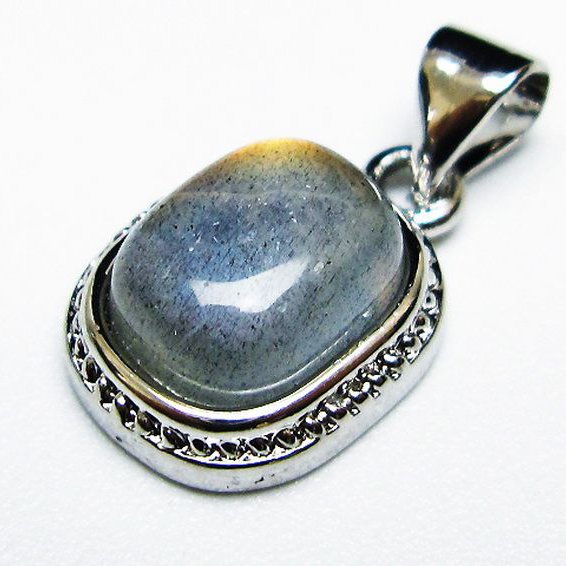 ラブラドライト ペンダント [T409-3955]