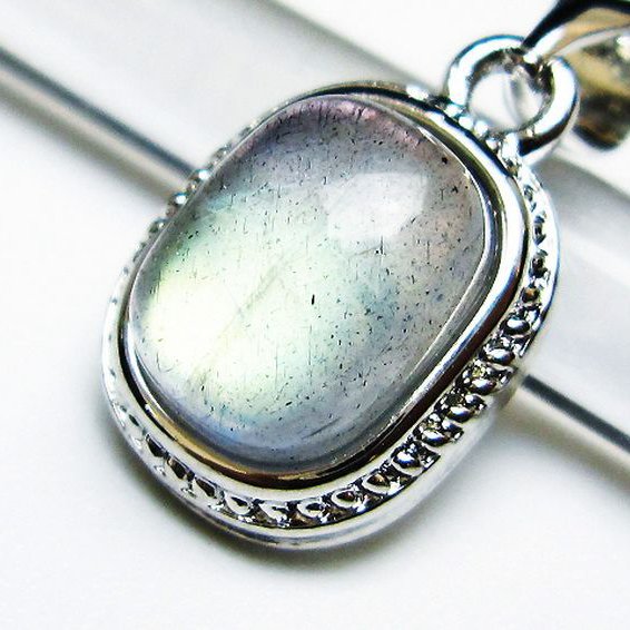 ラブラドライト ペンダント [T409-3973]