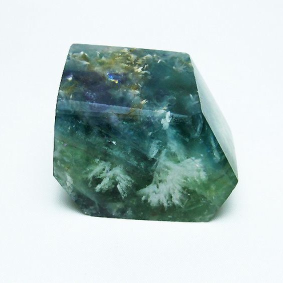 エンジェルフェザー フローライト 原石 [t41-1395]