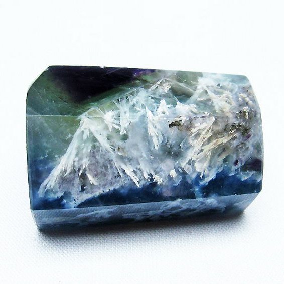 エンジェルフェザー フローライト 原石 [t41-1740]