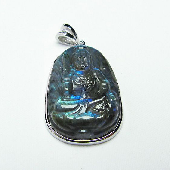 ラブラドライト ペンダント [T412-1938]