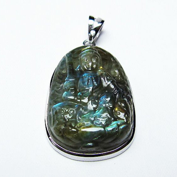 ラブラドライト  ペンダント [T412-2120]