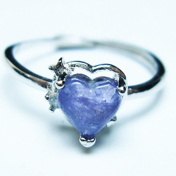 タンザナイトハート 指輪 (15号)[T417-1149]