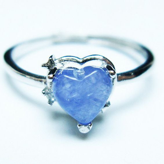 タンザナイトハート 指輪 (15号)[T417-1187]