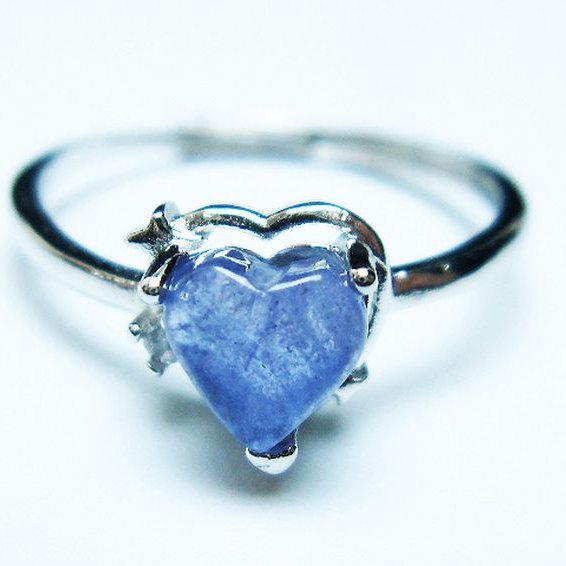 タンザナイトハート 指輪 (15号)[T417-1196]