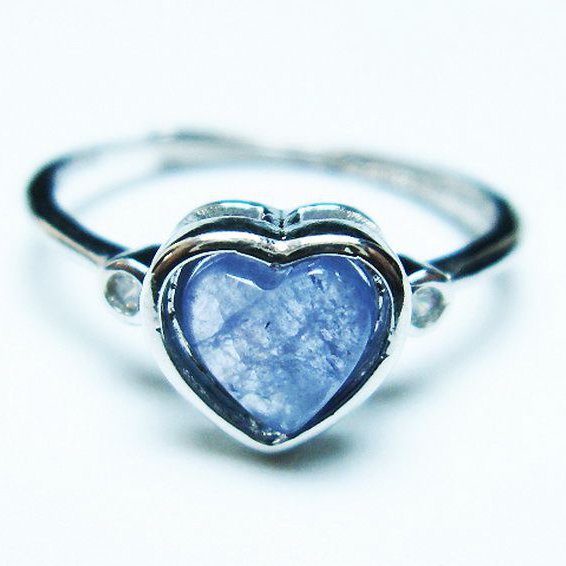 タンザナイトハート 指輪 (11号)[T417-1210]