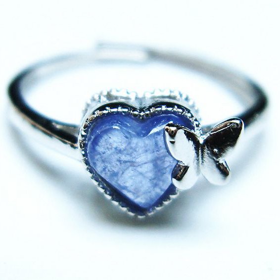 タンザナイトハート 指輪 (16号)[T417-965]