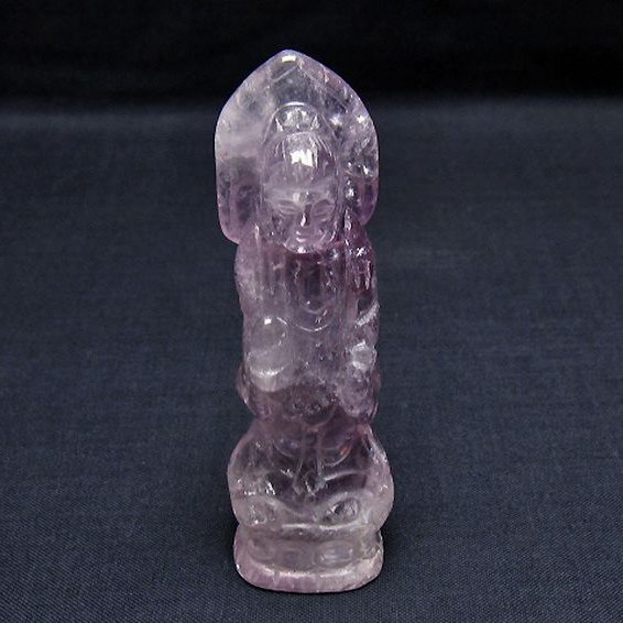 アメジスト 観音 置物[T42-555]