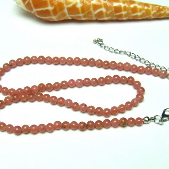 インカローズ ロードクロサイト ネックレス 5mm [T423-1004]