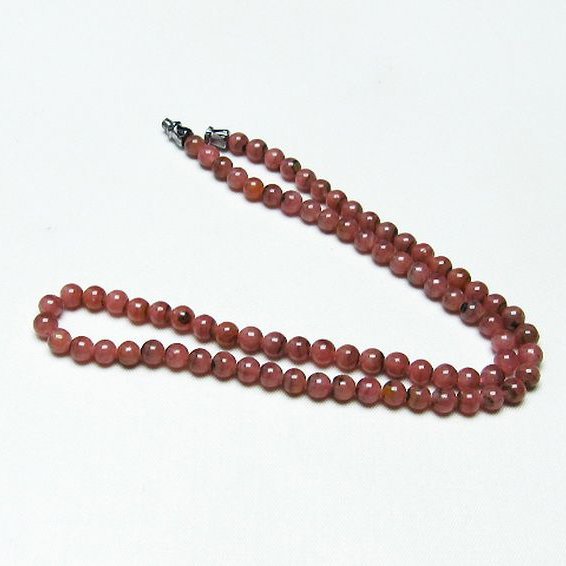 インカローズ ロードクロサイト ネックレス 5mm [T423-1477]