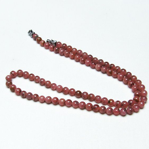 インカローズ ロードクロサイト ネックレス 5mm [T423-1496]