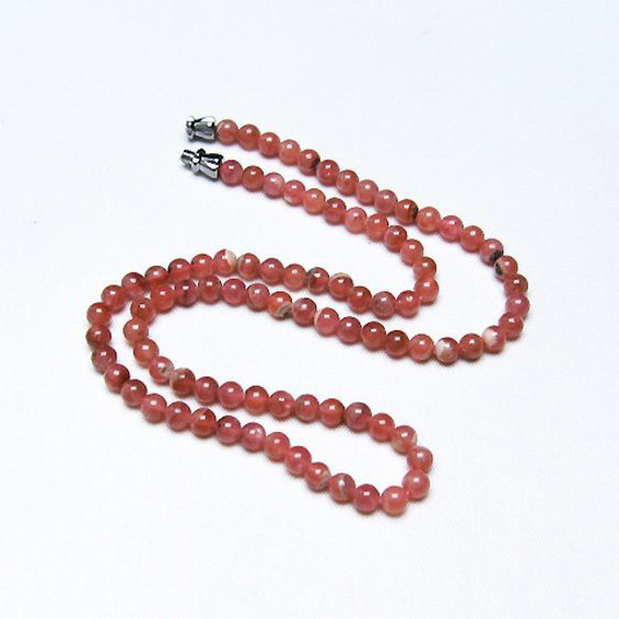 インカローズ ロードクロサイト ネックレス 4mm [T423-1516]